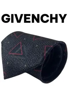 【極美品】GIVENCHYジバンシィ ネクタイ シルク 三角形パターン