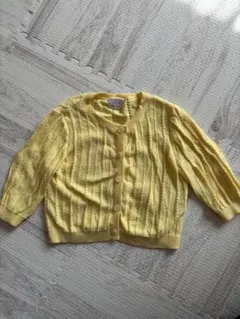 petit main 黄色　カーディガン　80センチ