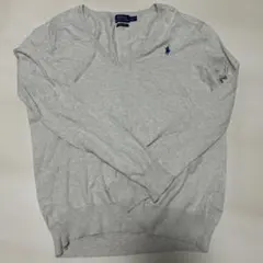 Polo Ralph Lauren グレー Vネックセーター M