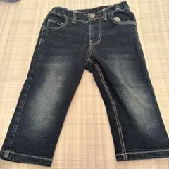 ダークブルー デニムパンツ ストレート