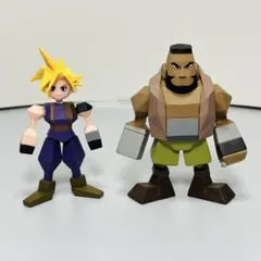FF7 リメイク クラウドとバレット ポリゴンフィギュアのサムネイル