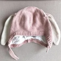 H&M ベビー　うさみみ　帽子　ピンク