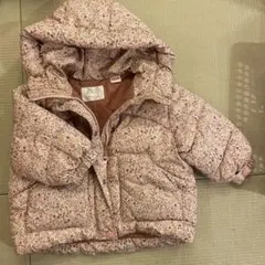 ZARA 花柄フード付きコート 2-3歳