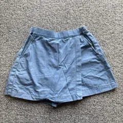 UNIQLO　デニムミニスコート140㎝　デニム風キュロットパンツ