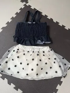 セパレート水着 120cm ドットシャーリング