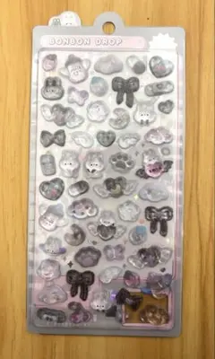 正規品　ボンボンドロップシール　モノクロ
