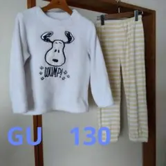 GU スヌーピー　ラウンジセット　ルームウェア　もこもこ　部屋着　パジャマ