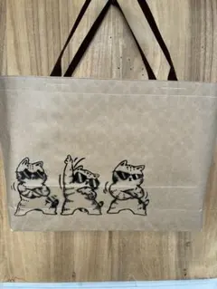 771 お米袋30kgをリメイクしたねこのバッグです。