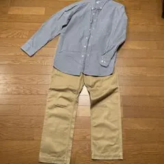 UNIQLO メンズ 長袖シャツ(Mサイズ)& チノパン セット売り　ユニクロ