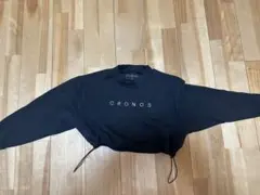 CRONOS クロップドスウェット 黒