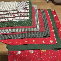クリスマス柄綿生地セット