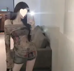 長袖プリントTシャツ y2k