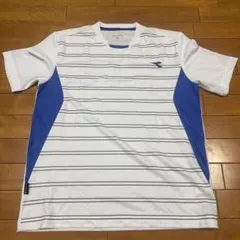 DIADORA 半袖プラクティスシャツ ホワイト Lサイズ