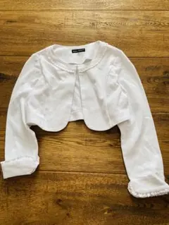 BeBe キッズ ボレロ ホワイト 130cm 卒園　入学　発表会