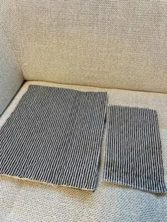 ヒッコリー柄　キルティング生地 2点セッ