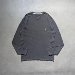 90s Polo by Ralph Lauren サーマル ロンT ポニー無し 90s Ralph Lauren サーマル ロンt ネイビー 刺繍ポニー 古着 - メルカリ