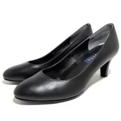 極美品】ダイアナ DIANA レザー パンプス ヒール スクエアトゥ 23.5