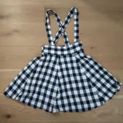 アースミュージックアンドエコロジー　チェックスカート　M