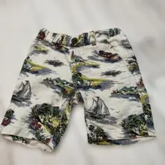 GLOBAL WORK 風景プリント ショートパンツ S 夏