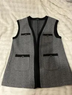 w closet ツイード ノースリーブ ベスト
