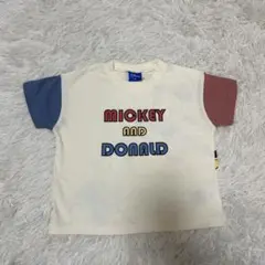 新品 ディズニー ミッキー ドナルド トップス Tシャツ 半袖 90cm