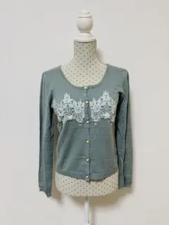極美品⭐️axes femme アクシーズ カーディガン お花刺繍 森ガール