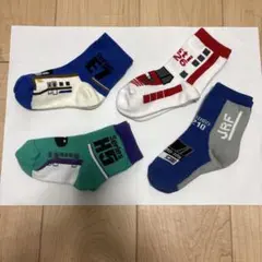 新幹線デザイン キッズ靴下 4足セット　15〜20センチ