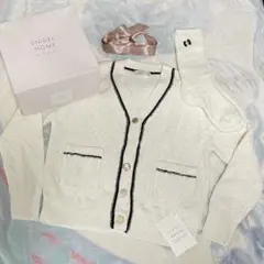 スナイデル デザインボタンアーガイルニットカーディガン＆デザインニットソックス