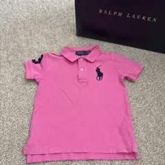 Ralph Lauren ピンク ポロシャツ 3の刺繍付き