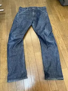 ダークブルー ストレートレッグデニム