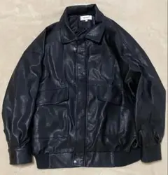 比翼デザインヴィンテージライク オーバーサイズブルゾン