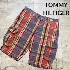 美品 トミーヒルフィガー　ハーフパンツ　ズボン　チェック柄　ハーパン　パンツ