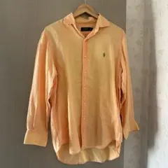 polo ralph lauren ラルフ　リネンシャツ　オレンジ　Mサイズ