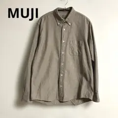 MUJI♡無印良品♡ボタンダウンシャツ♡メンズ♡ Mサイズ