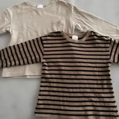 petit main&Re. ストライプ長袖カットソー 110
