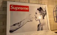 値下げ✨supreme フレーム付きキャンパスポスター Supreme Star Design ポスター A4サイズ アートポスター SUPREME