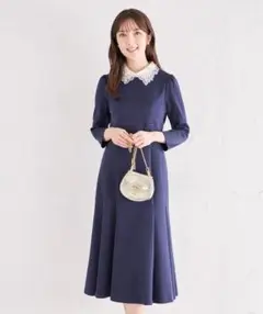 tocco closet ネイビーワンピース　タグ付き試着のみ