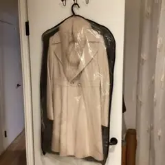 アイボリー ダブルブレスト ロングコート