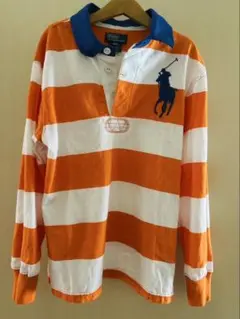Ralph Lauren オレンジストライプポロシャツ