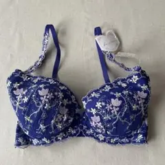 新品　タグ付　未使用　アモスタイル　ブラジャー　ブラ　ブルー　amostyleのサムネイル