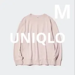 ユニクロ　ソフトニットフリースクルーネックT Mサイズ　ピンク　スプリング　春