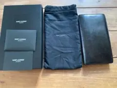 サンローラン　コンチネンタルウォレット 二つ折り長財布　ブラック　レザーのサムネイル