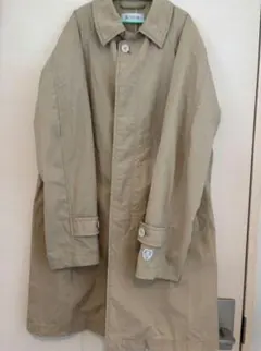 オーシバル ステンカラーコート薄手 ベージュ ナイロン