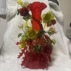 琉球ガラス 大城孝栄 花瓶 共箱 - メルカリ