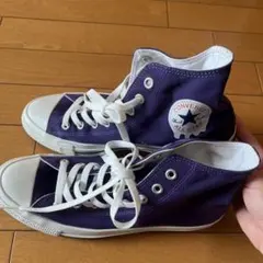 CONVERSE パープル ハイカットスニーカー
