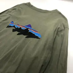 【美品】パタゴニア ロンT 長袖 カーキ メンズM