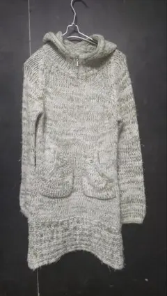 VERO MODA   ロング ニット パーカー