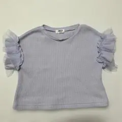 BREEZE 薄紫 フリル付き トップス 90