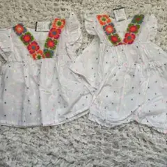 breeze ワンピース　チュニック　80 100 おそろい　新品