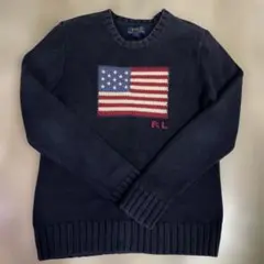 ラルフローレン　星条旗　コットンセーター